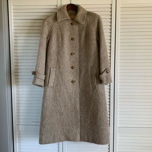 Vintage Angora/wool feel Coat. Car/trench coat.